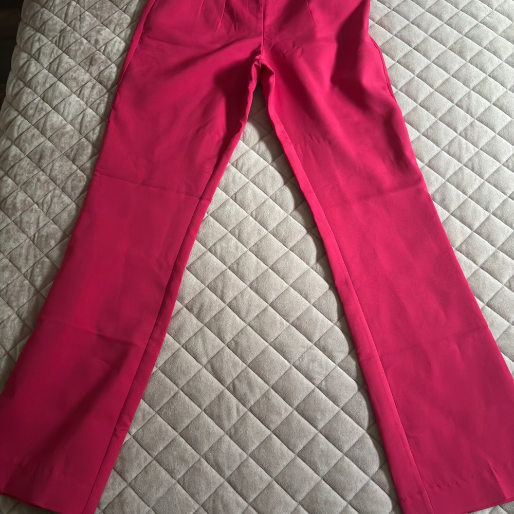 Zara Pink Flared Pants